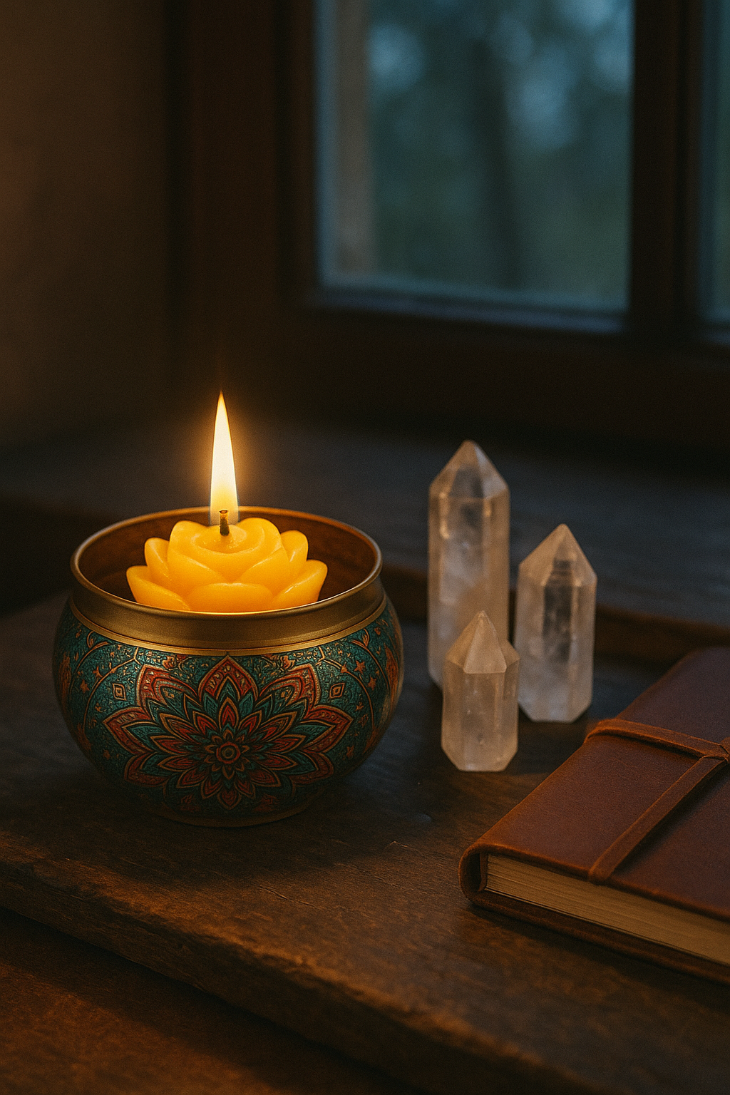 Large Mandala Blossom Royal Scented Candle