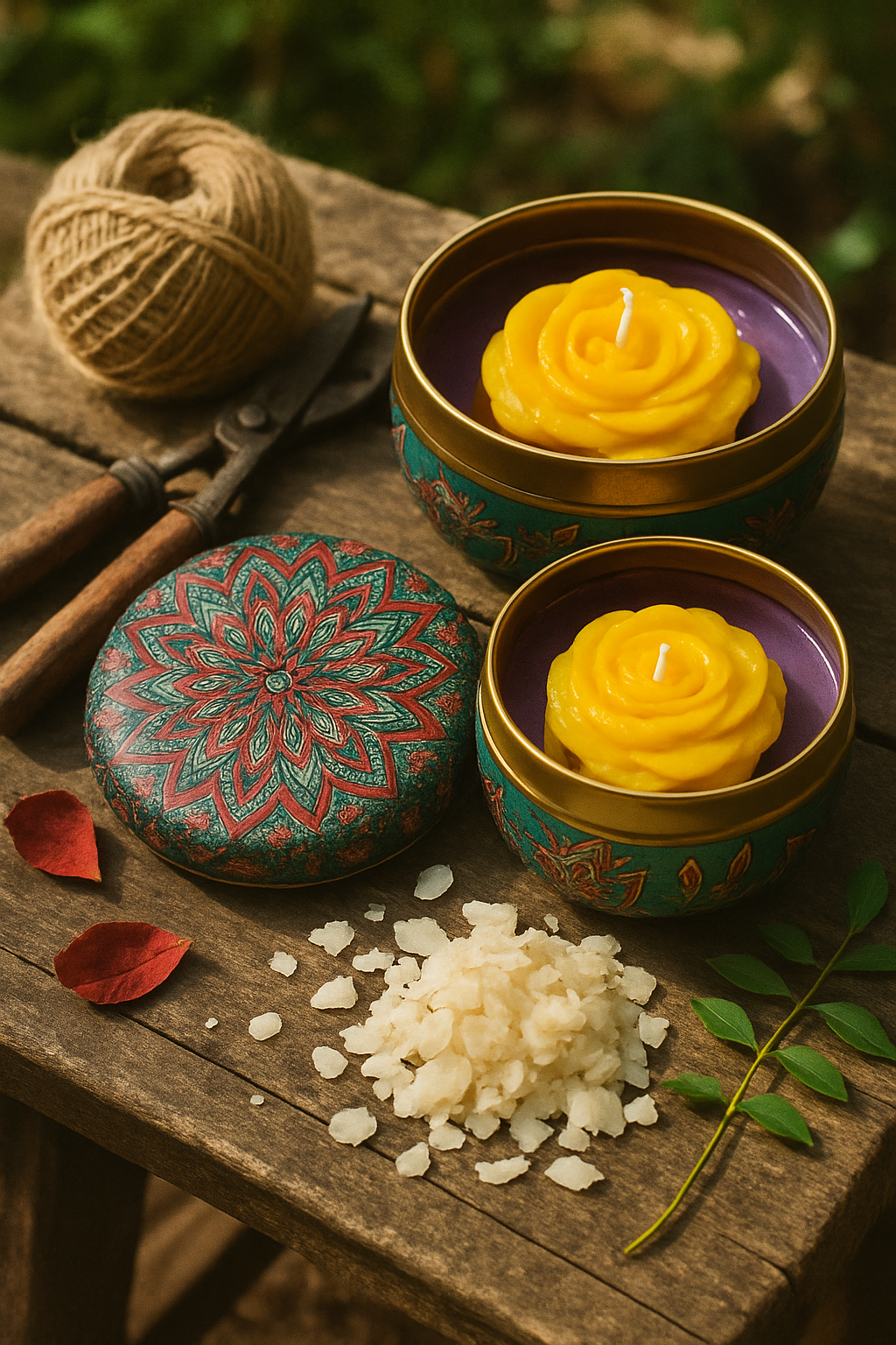 Large Mandala Blossom Royal Scented Candle