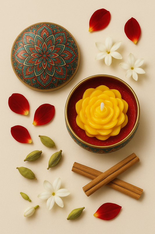 Large Mandala Blossom Royal Scented Candle